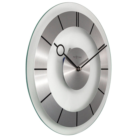 Wall clock - 31 cm - Metal - Glass - 'Retro'