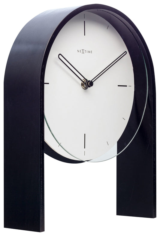 Table clock - 27 x 21 x 6,5 cm - Wood - 'Noa Table'
