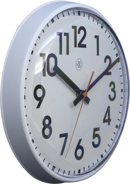 Wall clock - 26cm - Plastic - 'Peter'