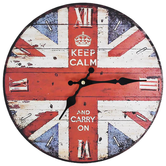 Wandklok Vintage Stijl Uk