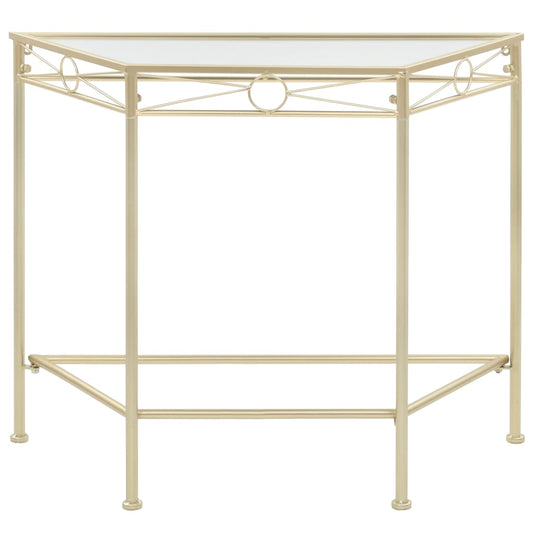 Bijzettafel In Vintage Stijl 87X34X73 Cm Metaal