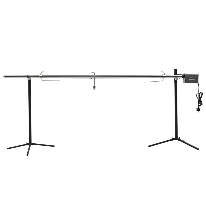 Automatische Barbecue Met Motor 150X46,5X82,5 Cm Roestvrijstaal