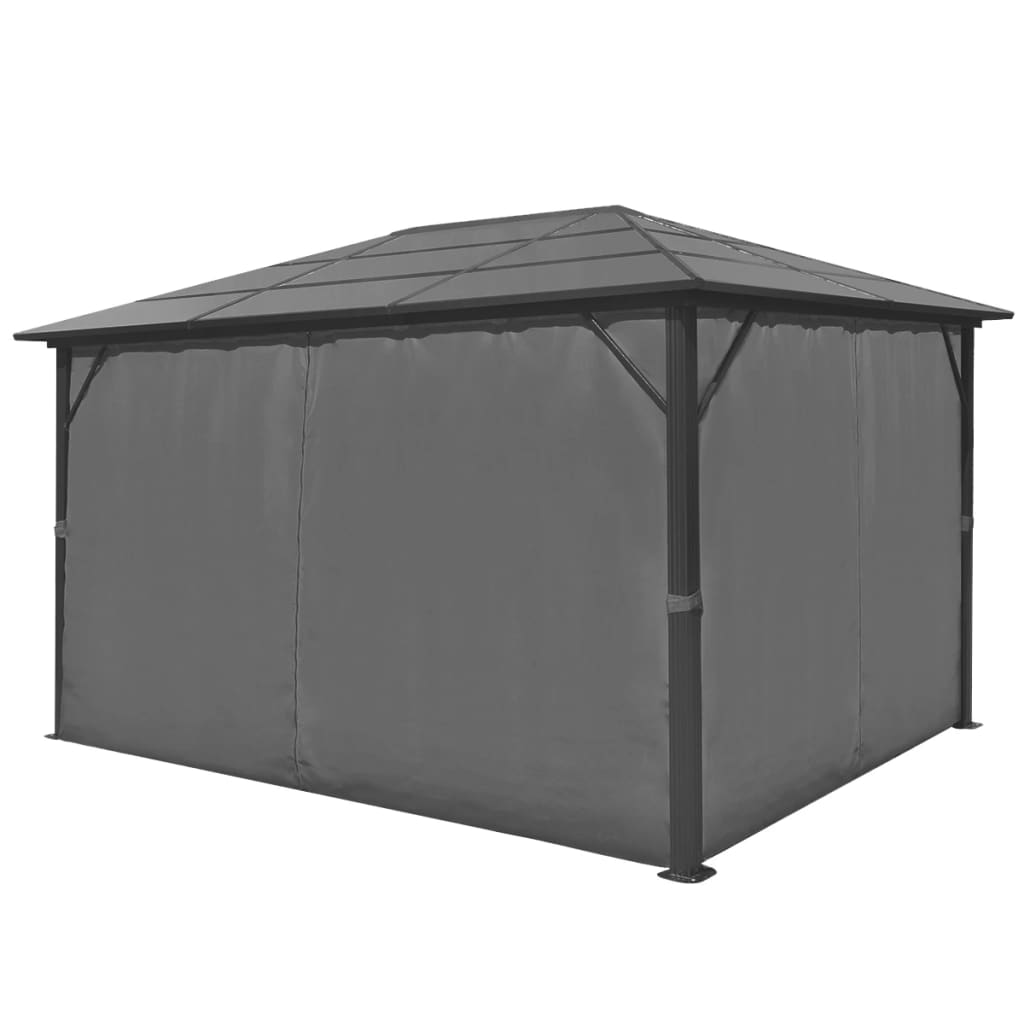 Prieel Met Gordijn Aluminium