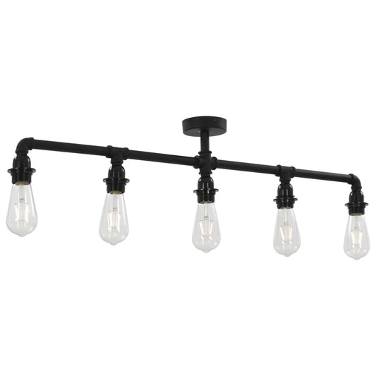 Plafondlamp 5Xe27 Zwart