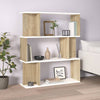 Boekenkast 80X24X96 Cm Bewerkt Hout Artisanaal Eikenkleur