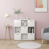 Boekenkast 90X28X90 Cm Bewerkt Hout Kleur