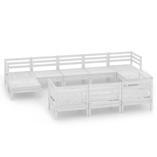 3083385 10-Delige Tuin Lounge Set Stevig Hout Grenen