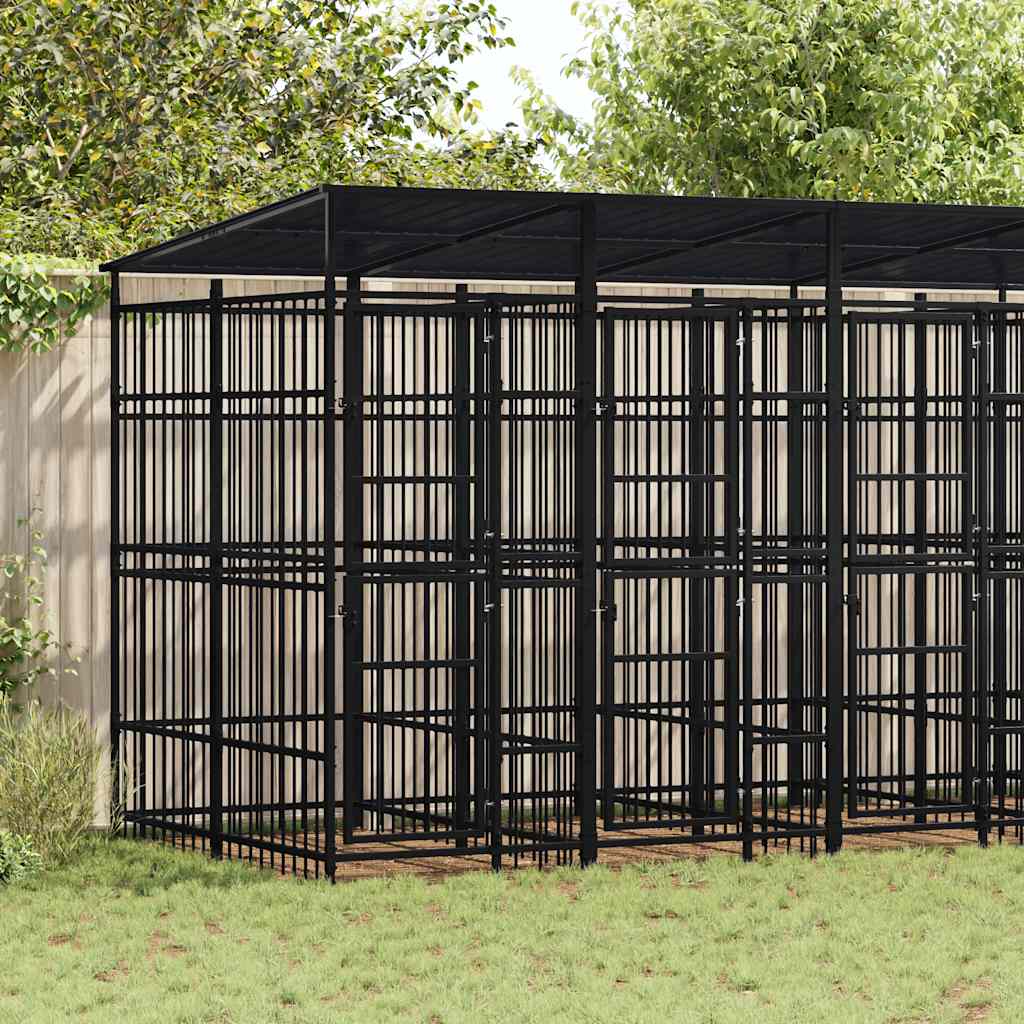 Hondenkennel 1,84 M² Staal