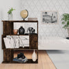 Boekenkast 80X24X96 Cm Bewerkt Hout Artisanaal Eikenkleur
