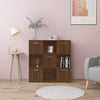 Boekenkast 90X28X90 Cm Bewerkt Hout Kleur