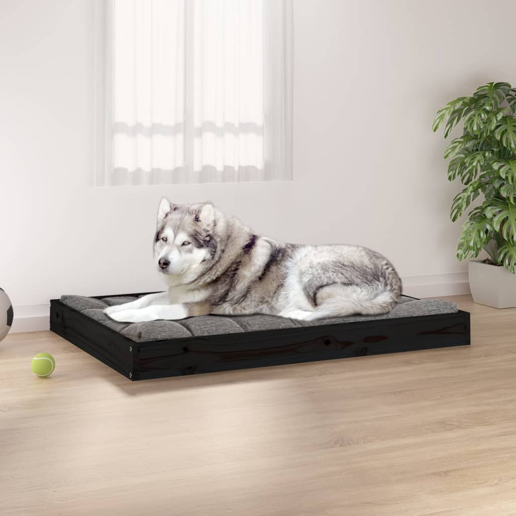 Hondenbed 101,5 X 74 X 9 Cm Massief Vurenhout