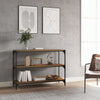 Boekenkast 60X33X70,5 Cm Bewerkt Hout En Staal Gerookt Eiken