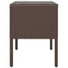 Bijzettafel 53X37X48 Cm Poly Rattan En Gehard Glas