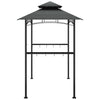 Barbecue-Overkapping 240X150X243 Cm Staal Antracietkleurig