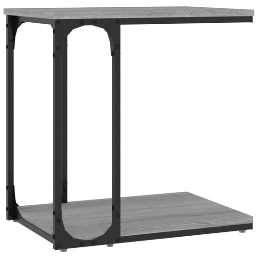 Bijzettafel Bewerkt Hout Eikenkleur