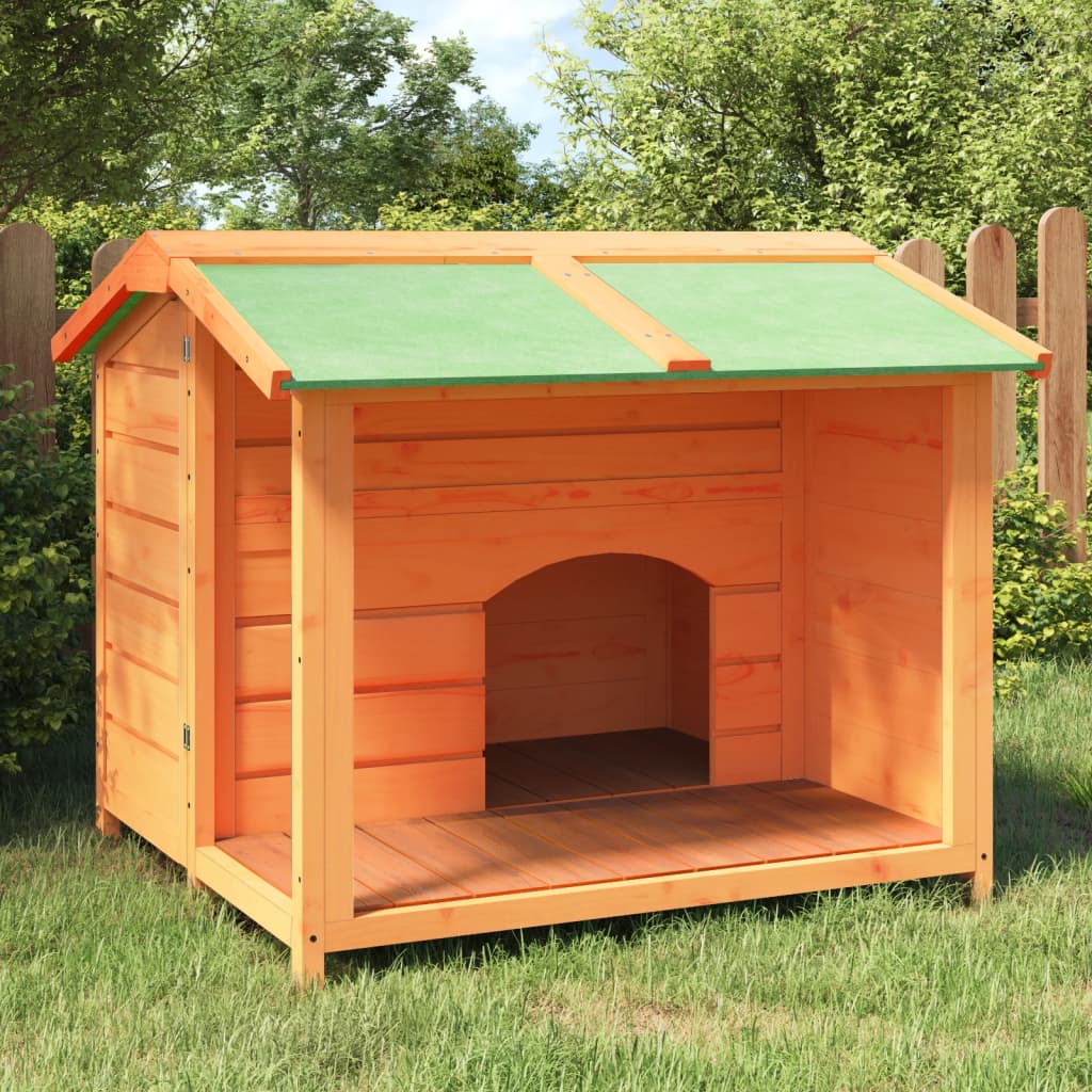 Hondenhok 96X87X80,5 Cm Massief Grenenhout