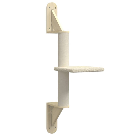 Kattenmeubel Wandgemonteerd Met Krabpaal 85,5 Cm Kleurig