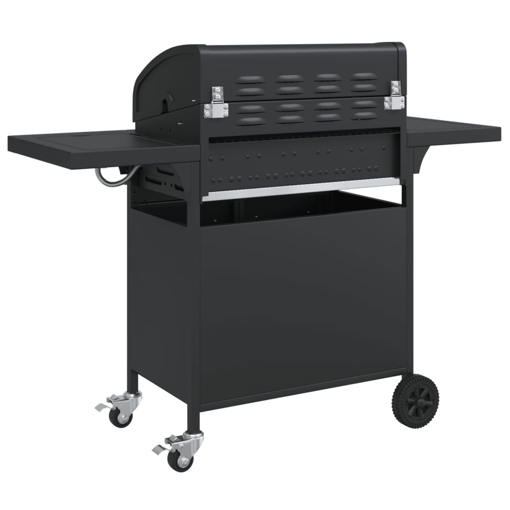 Gasbarbecue Met 5 Branders Gepoedercoat Staal Zwart Grijs Sonoma