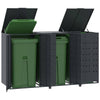 Containerberging Voor 1 Container 69X79X117 Cm Staal Antraciet