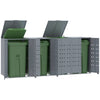 Containerberging Voor 1 Container 69X79X117 Cm Staal Grijs