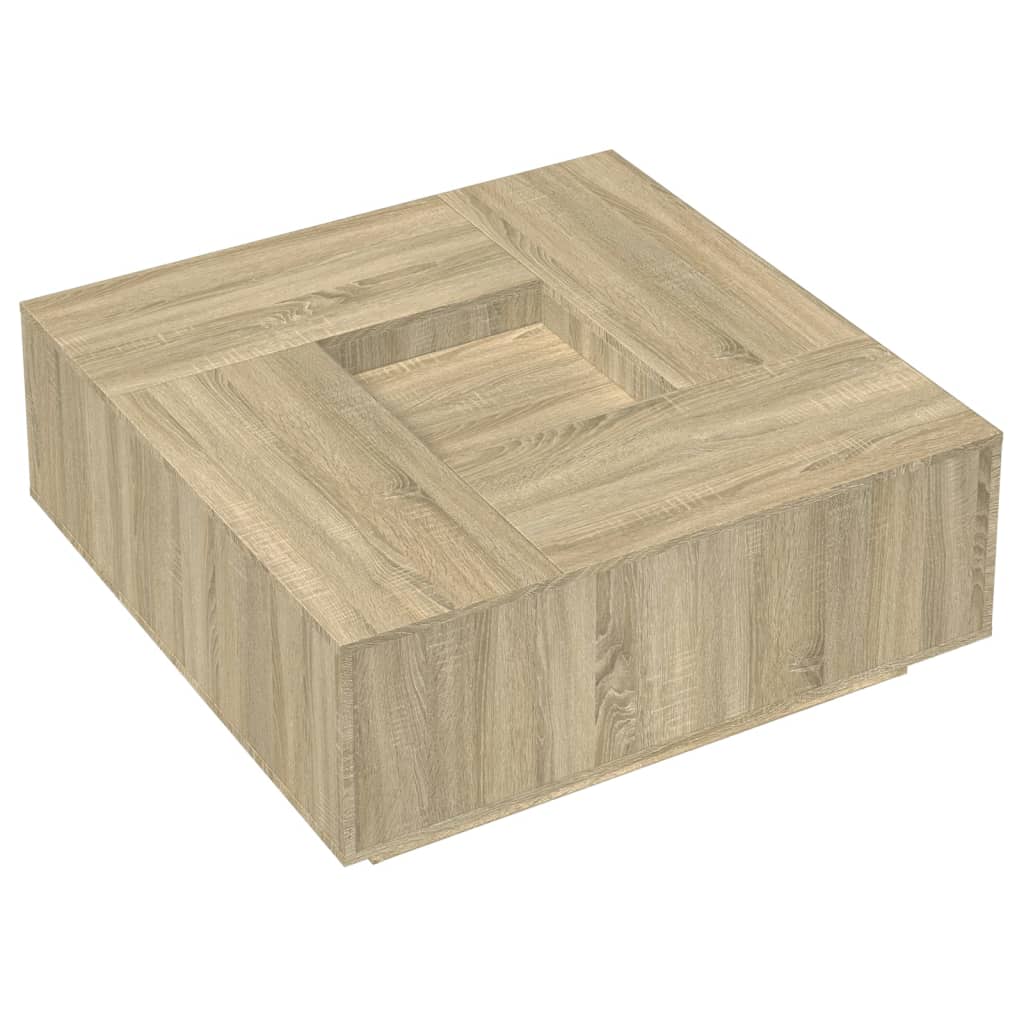 Salontafel 100X100X40 Cm Bewerkt Hout Kleurig
