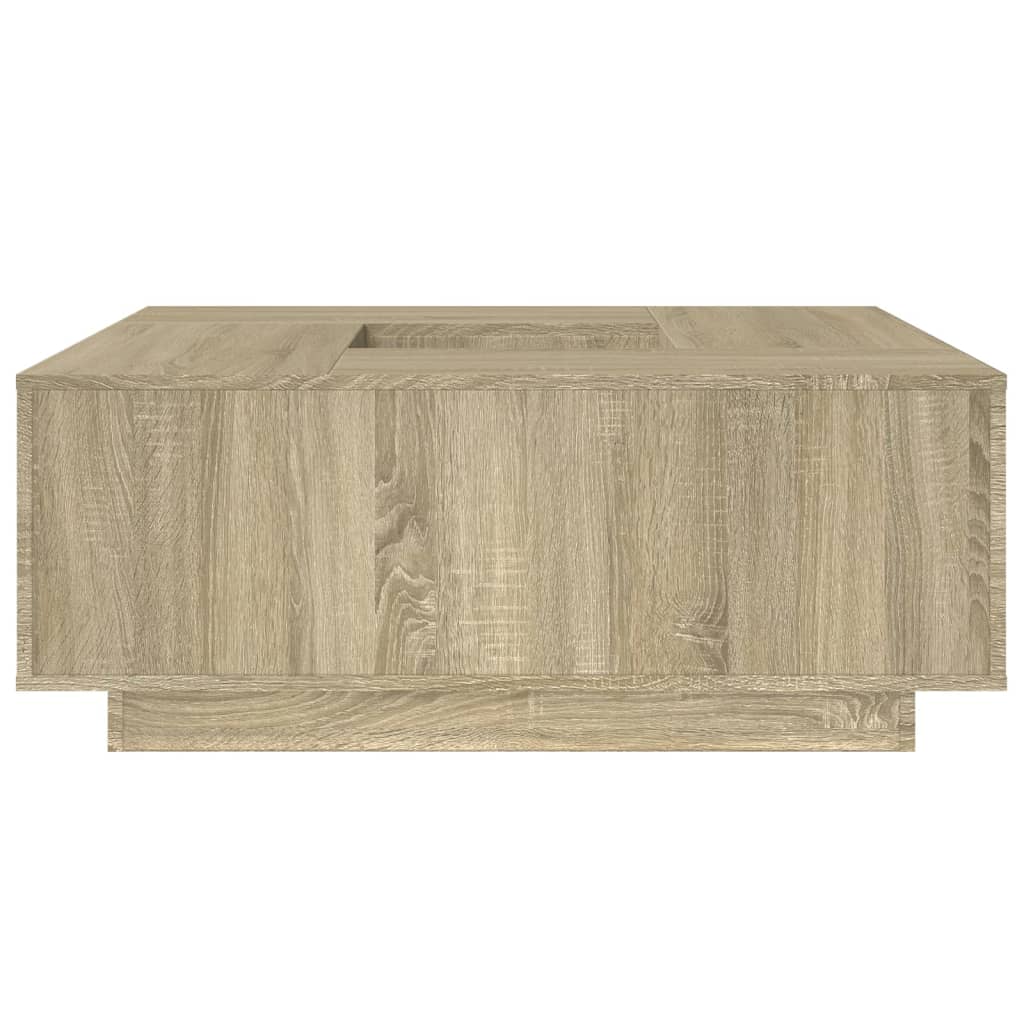 Salontafel 100X100X40 Cm Bewerkt Hout Kleurig