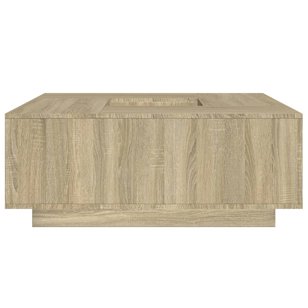 Salontafel 100X100X40 Cm Bewerkt Hout Kleurig