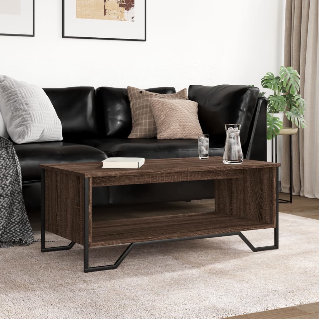 Salontafel 100X51X40 Cm Bewerkt Hout