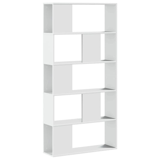 Boekenkast 5-Laags 80,5X23,5X162,5 Cm Bewerkt Hout