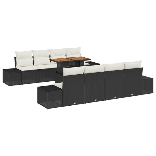 Tuin Eetset Met Kussen 9 Pcs 100 X 55 X 73 Cm