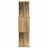 Boekenkast 80X24X96 Cm Bewerkt Hout Artisanaal Eikenkleur