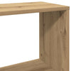 Boekenkast 80X24X96 Cm Bewerkt Hout Artisanaal Eikenkleur