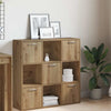 Boekenkast 90X28X90 Cm Bewerkt Hout Kleur
