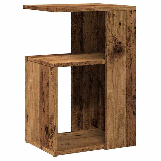 Bijzettafel 36X30X56 Cm Bewerkt Hout Kleurig