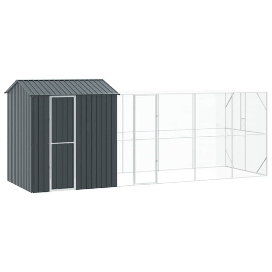 Vogelkooi Antraciet 621 X 208 X 247 Cm Gegalvaniseerd Staal