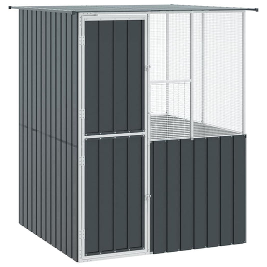 Vogelkooi Antraciet 154 X 154 X 200 Cm Gegalvaniseerd Staal
