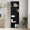 Boekenkast 60X30X Spaanplaat Kleurig Zwart Eiken