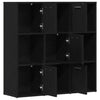 Boekenkast 90X28X90 Cm Bewerkt Hout Kleur