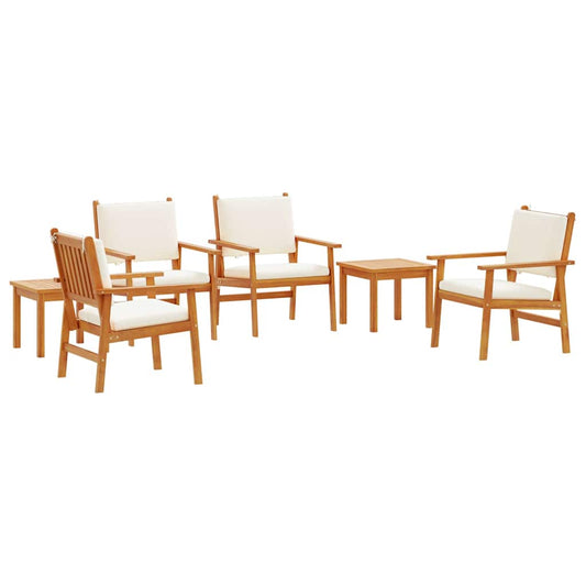Tuin Sofa Set 6 Pcs Bruin 45 X 45 X 38Cm Massief Acaciahout