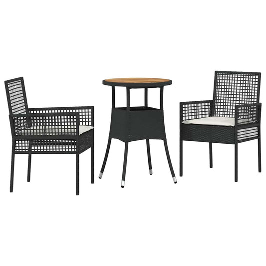 Tuin Eetset 3 Pcs Poly Riet