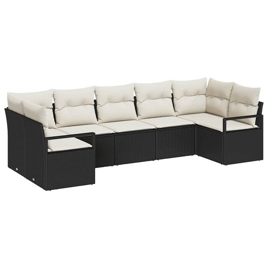 Tuin Sofa Set 7 Pcs Poly Riet