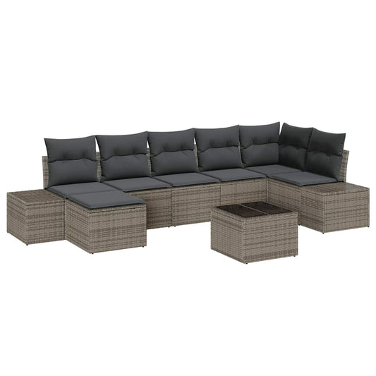 Tuin Sofa Set Met Kussen 8 Pcs Poly Riet