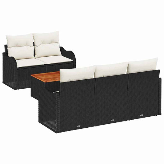 Tuin Sofa Set 6 Pcs Poly Riet