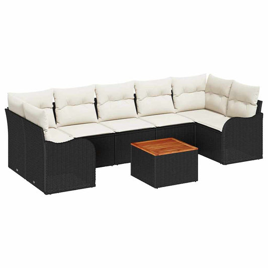 Tuin Sofa Set 8 Pcs Poly Riet