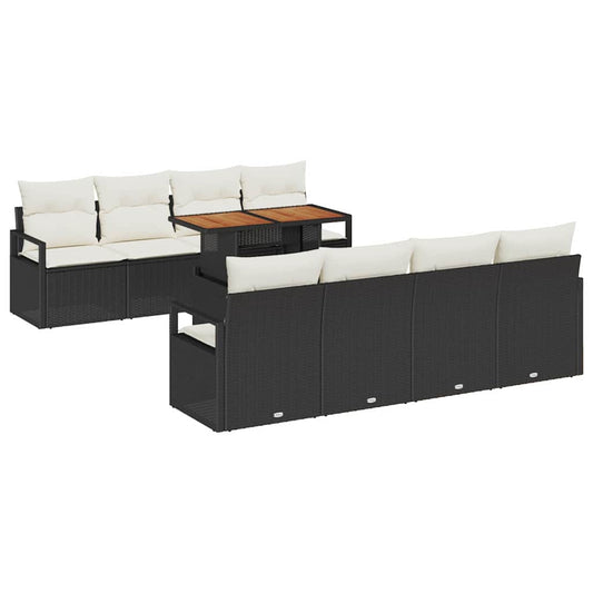 Tuin Sofa Set Met Kussen 9 Pcs 100 X 55 X 73 Cm