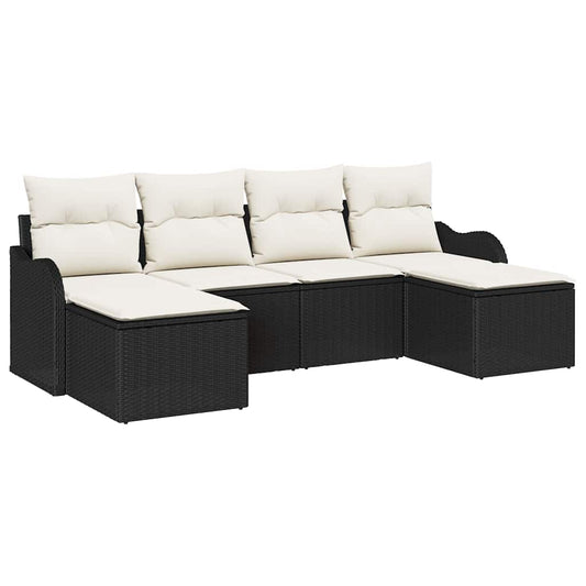 Tuin Sofa Set Met Kussen 6 Pcs Poly Riet