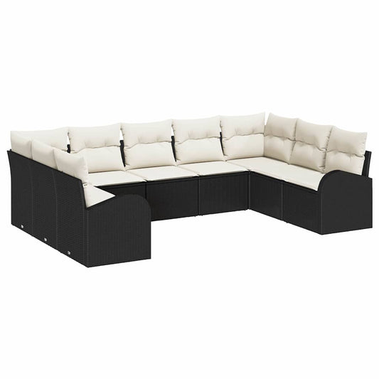 Tuin Sofa Set Met Kussen 9 Pcs Poly Riet
