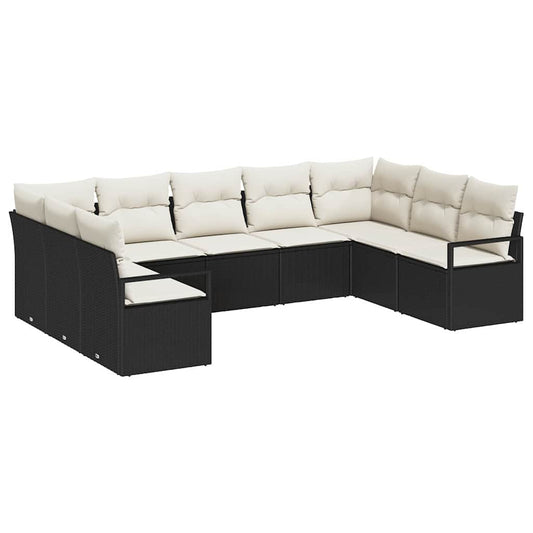 Tuin Sofa Set Met Kussen Met Opslag 9 Pcs En Crème