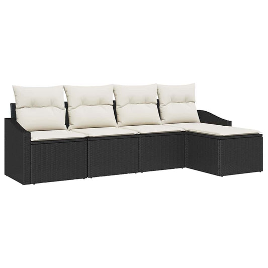 Tuin Eetset Met Kussen Met Opslag 5 Pcs En Crème