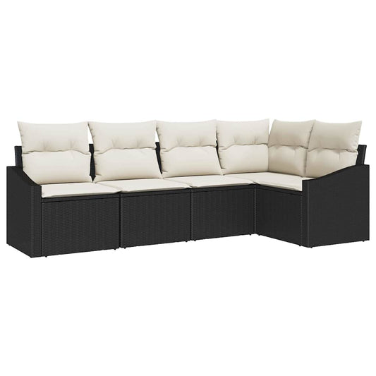 Tuin Eetset Met Kussen Met Opslag 5 Pcs En Crème